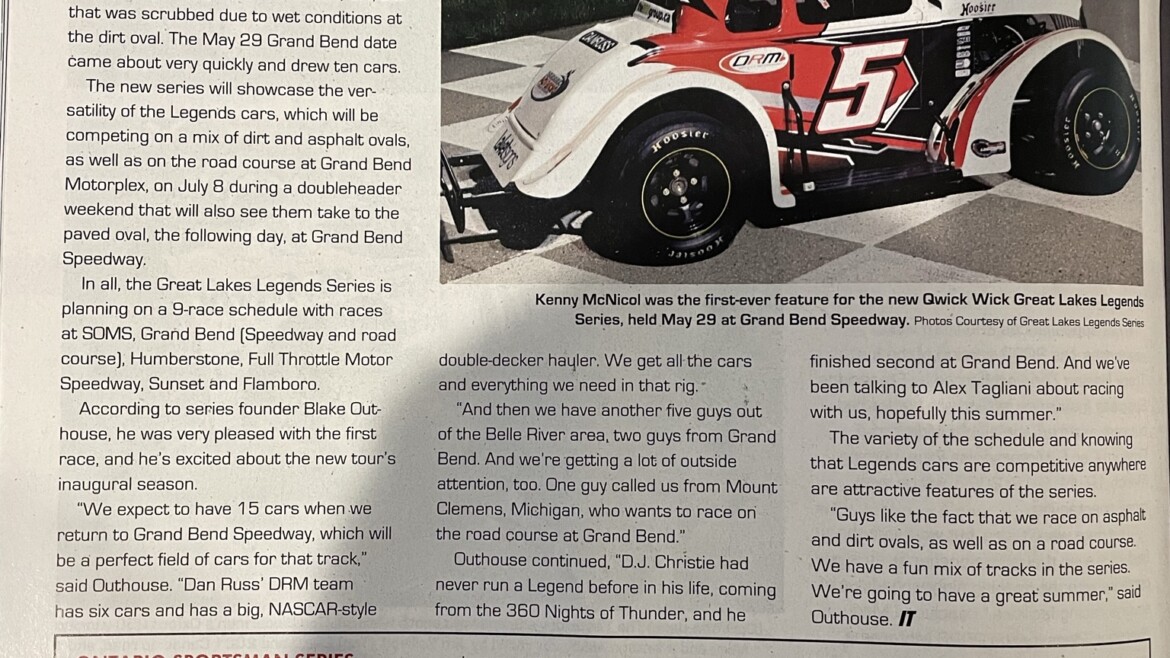 GLLS Featured In Inside Track Magazine