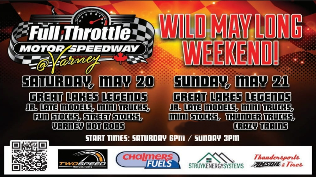 Schedule For Opening Weekend at Full Throttle Motor Speedway