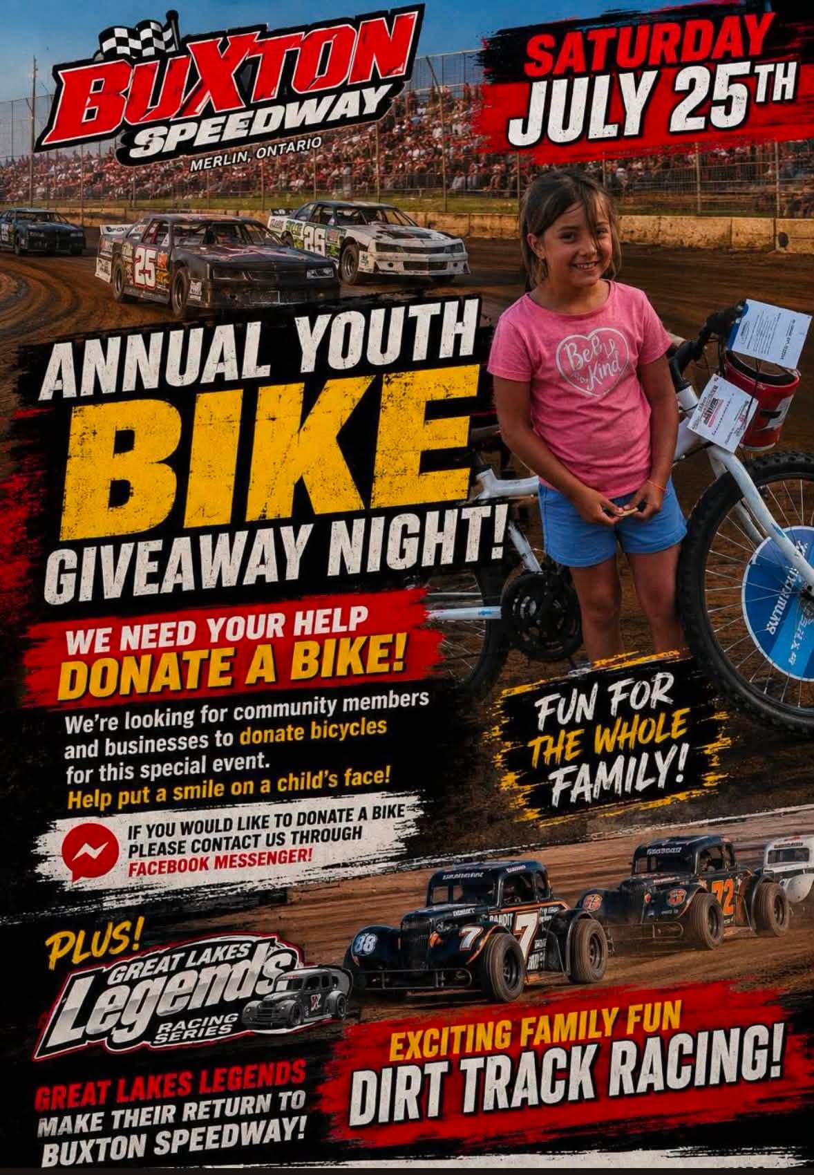 Buxton Speedway Race Info and Itinerary (July 25, 2026)